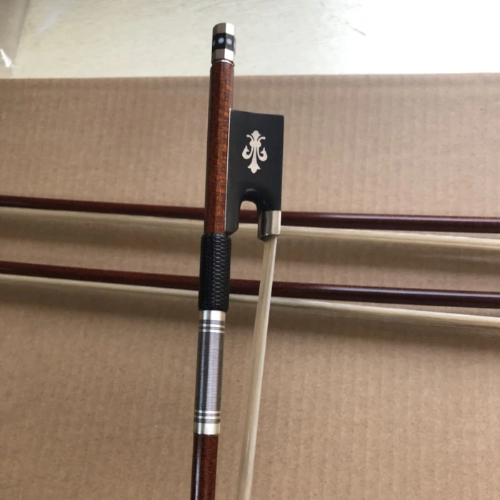 ebony frog  pernambuco carbon fiber violin bow