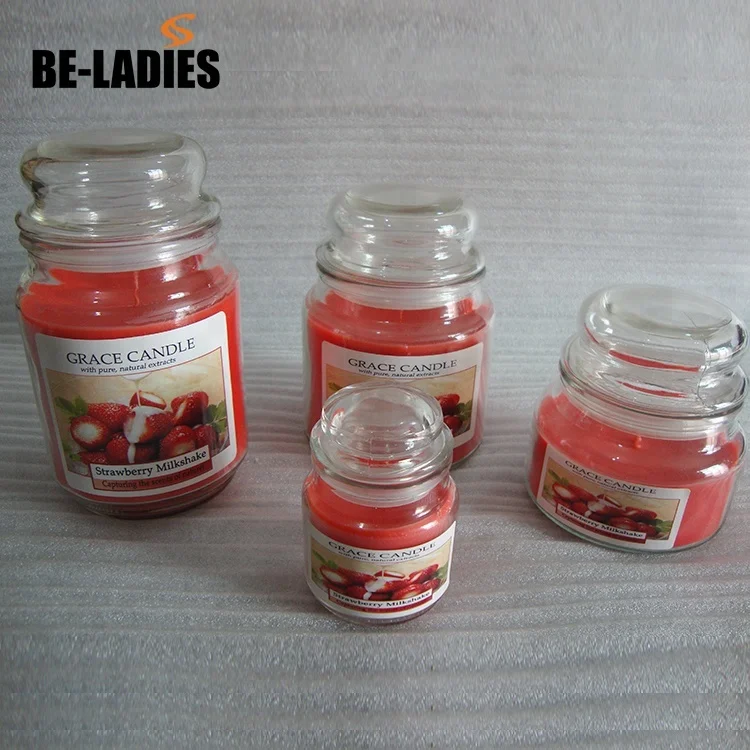 Party Decoration Yankee Style Luxury Large 100% Natural Gift Soya Wax Scented Candles In Glass Jar