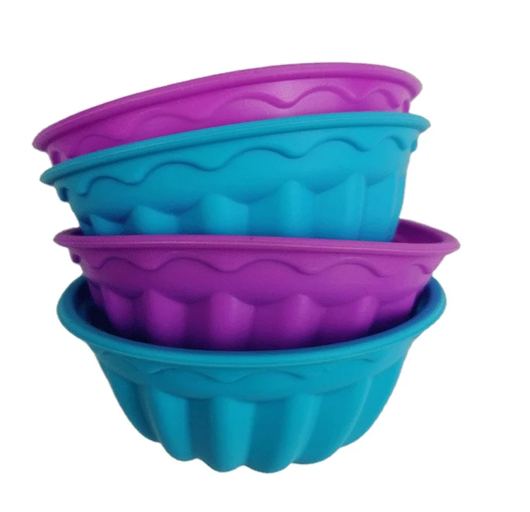 12/24 pack Pumpkin Shape Silicone Baking Cake Molds Nonstick Cupcake Liners Bpa Free Fancy Dessert Tray - Jelly and Muffin Cups