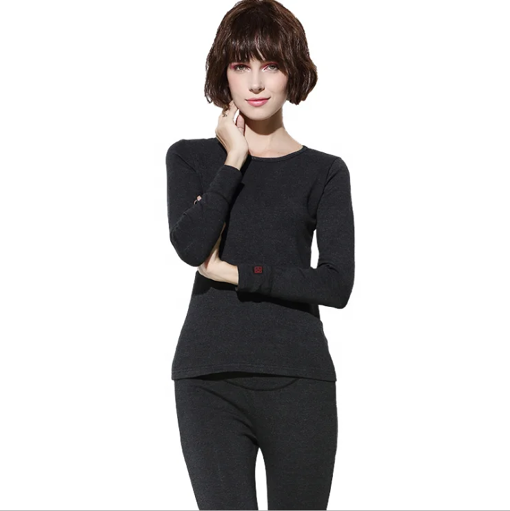 
Whosale thermal heated underwear set long johns thermal underwear heated clothing 