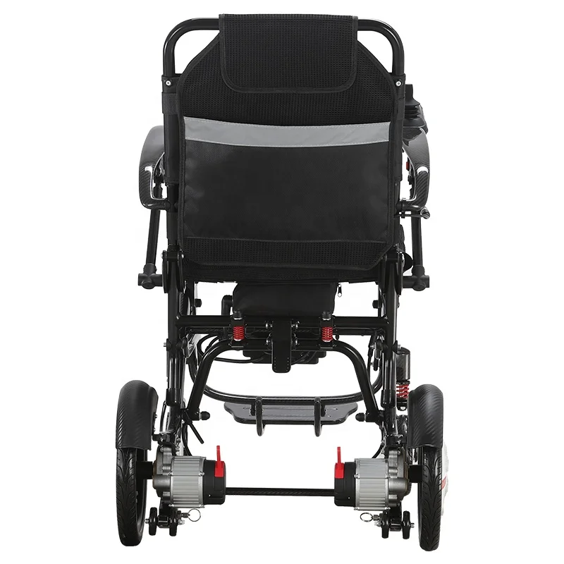 Wholesale Portable Luxury Carbon Fiber Folding Power Wheelchair Foldable Electric Power Wheelchair for Elderly