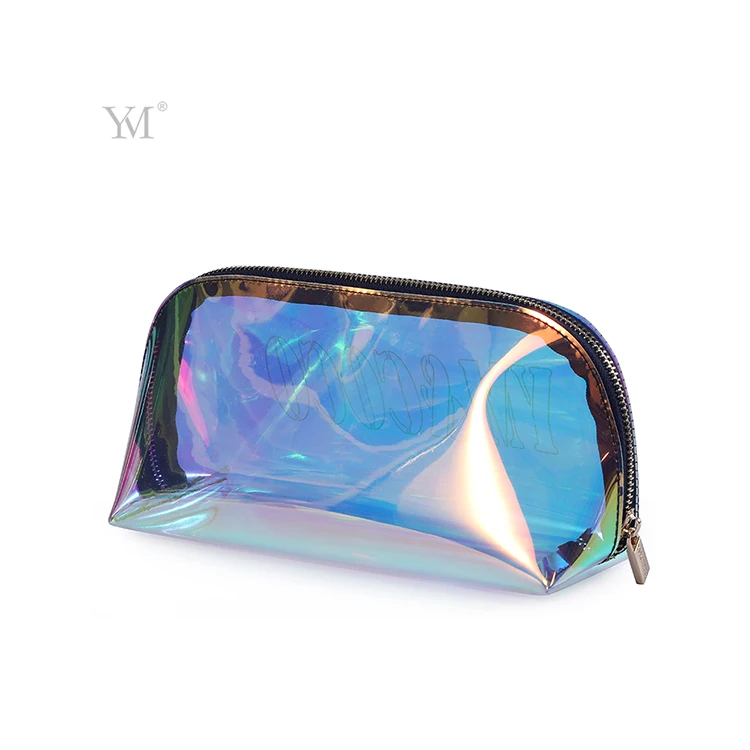 Eco-friendly  Cosmetic Bag Makeup Storage Bag cosmetic pouch Lady Laser TPU Transparent Waterproof Toiletry Bag