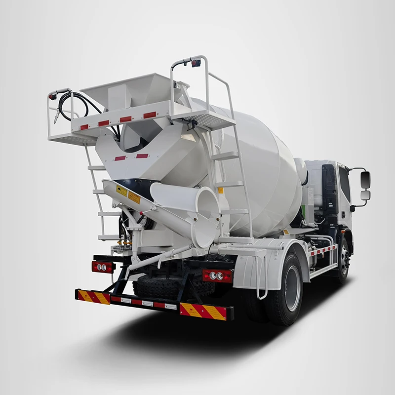Light Truck Foton 4X2 5M3 6M3 Concrete Mixer Truck With Mixer Pump