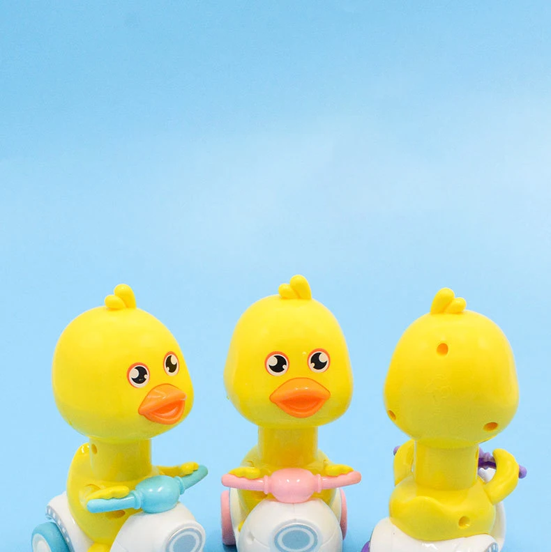 2025 Best Selling Wholesale Cute Animal Duck Design Pressing Inertial Sliding Plastic Toys Duck Return Car
