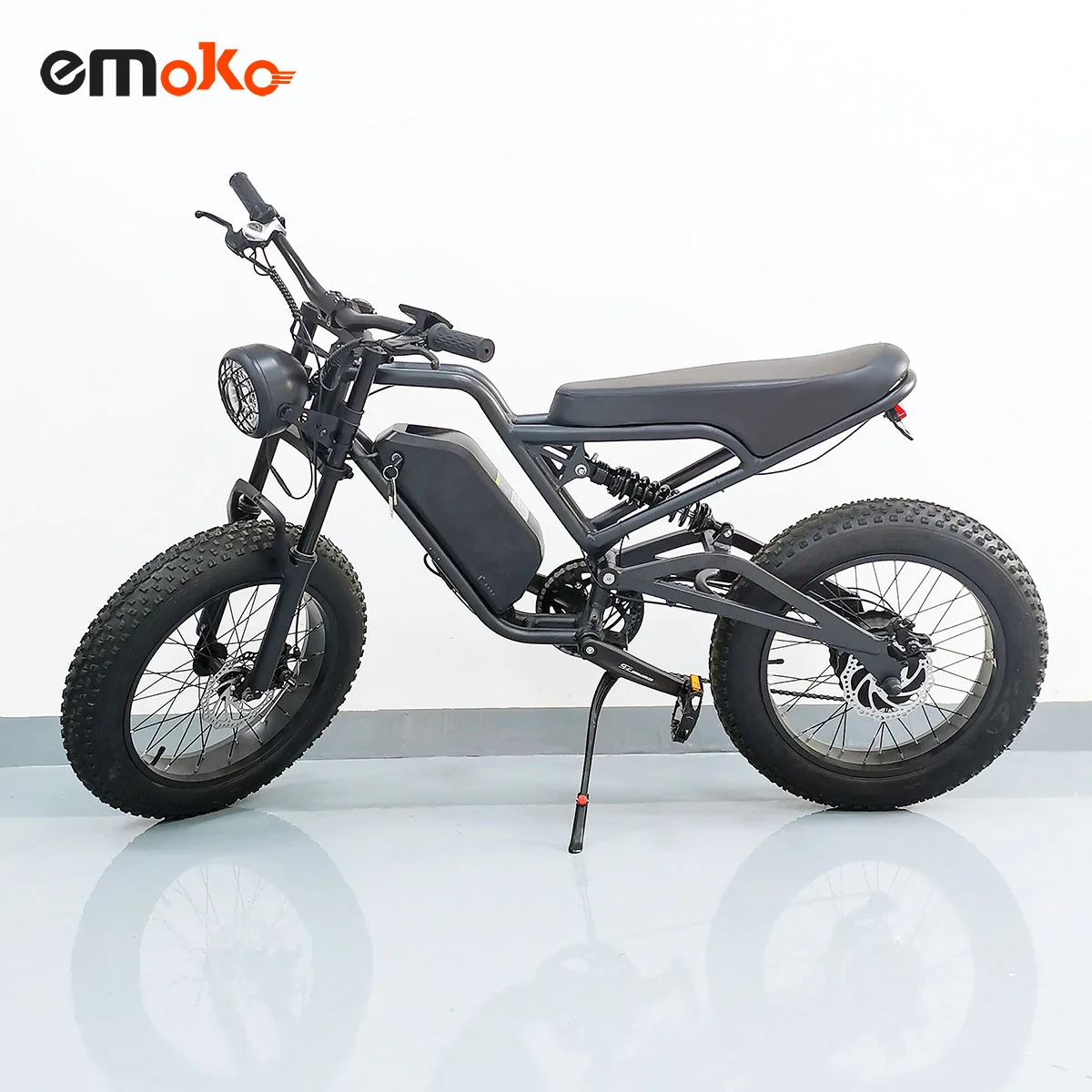 Emoko electric motorcycle bike 20 inch off road fat tyre 48V max speed 50km 1000w motor adult electric bicycle