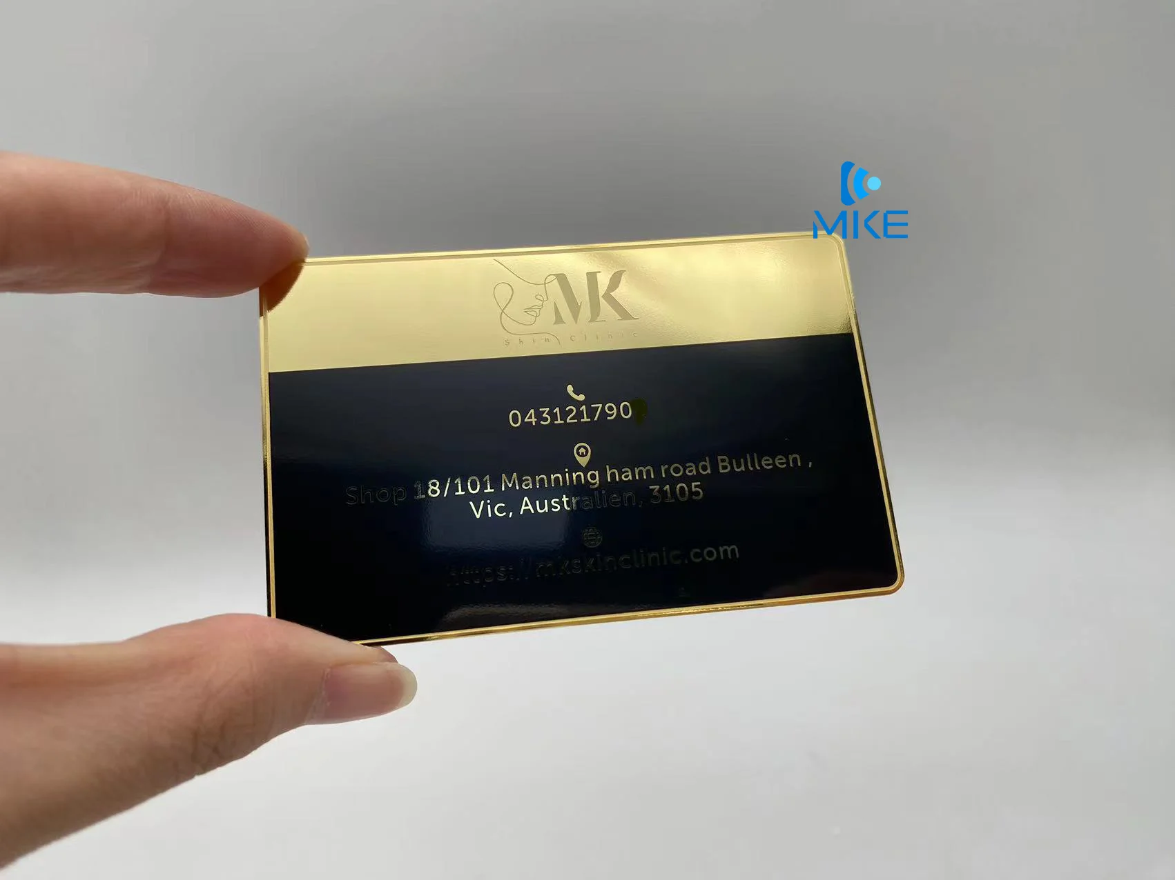 Custom matt black membership gift Different Barcode metal business cards