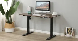 USA warehouse furniture  1.2M 1.4M top for dual computer laptop  five years warranty waiting area wood table