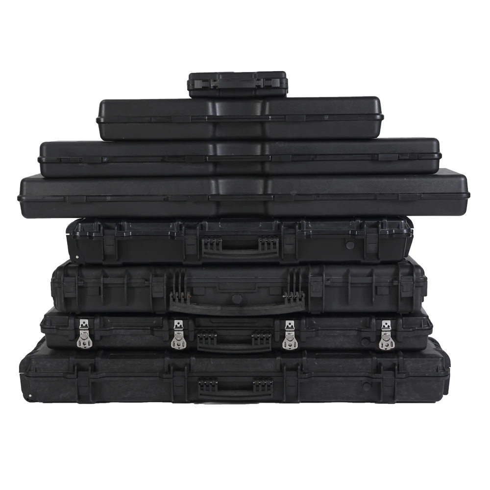 Customized Abs Heavy Duty Waterproof Long Hard Plastic Extra Tool Case Carrying Hard Cases For Weapons and Ammunitions