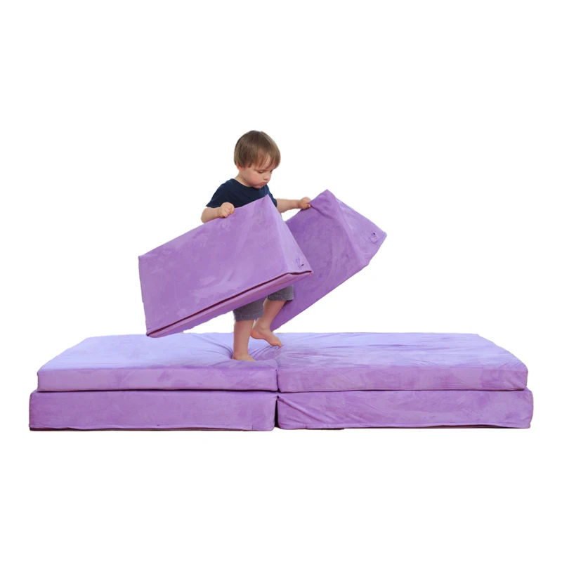 folding design foam mattress infinitely configurable modular furniture sofa comfort kids wedge pillow play couch dancing playmat
