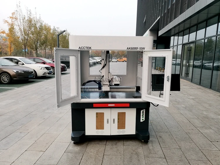  Acctek низкая стоимость лазерная маркировка для продажи высокое качество cnc волоконная маркировочная машина цена AK6090F в