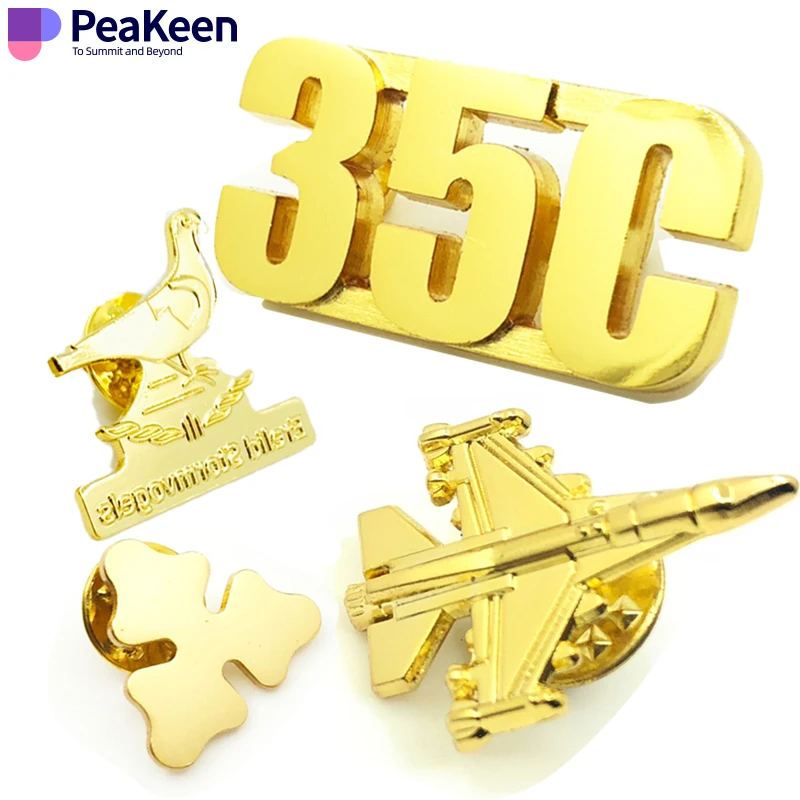 Manufacturer Custom Word Blank Lapel Pins Stainless Steel Butterfly Clutch Letter Brooch Pin