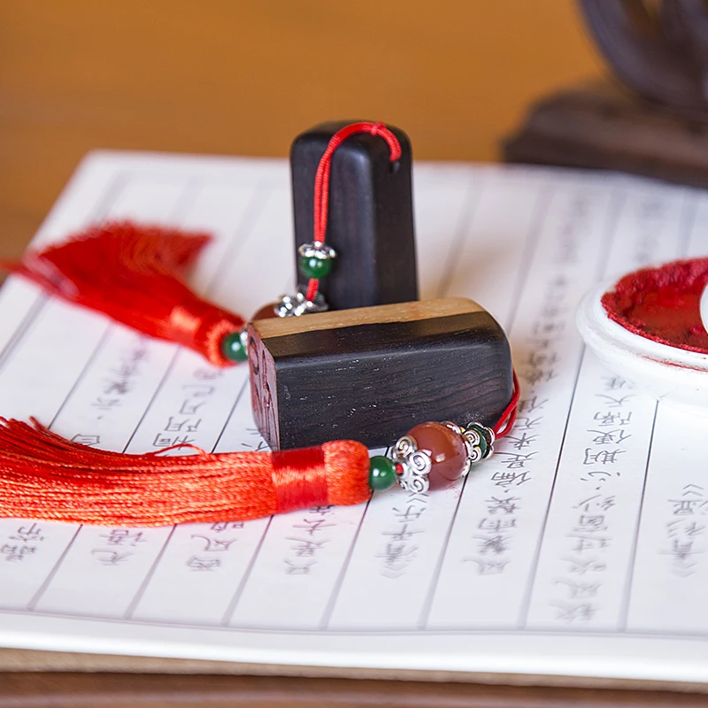 Wholesale Square Customize Wooden Seal Stamp