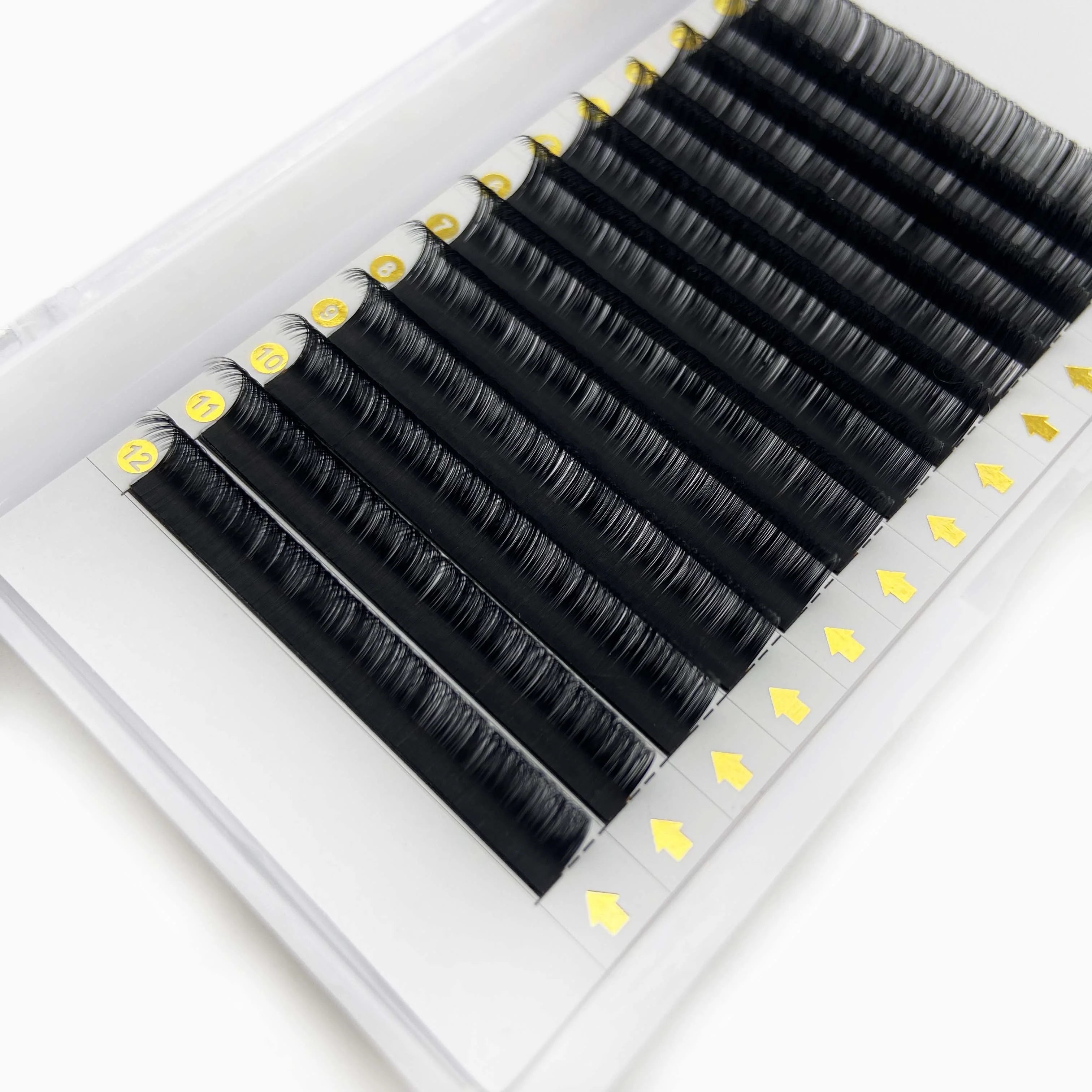 wholesale Premium privet label eyelash extension 0.03mm C D DD Curl 8-25mm volume eyelash extension