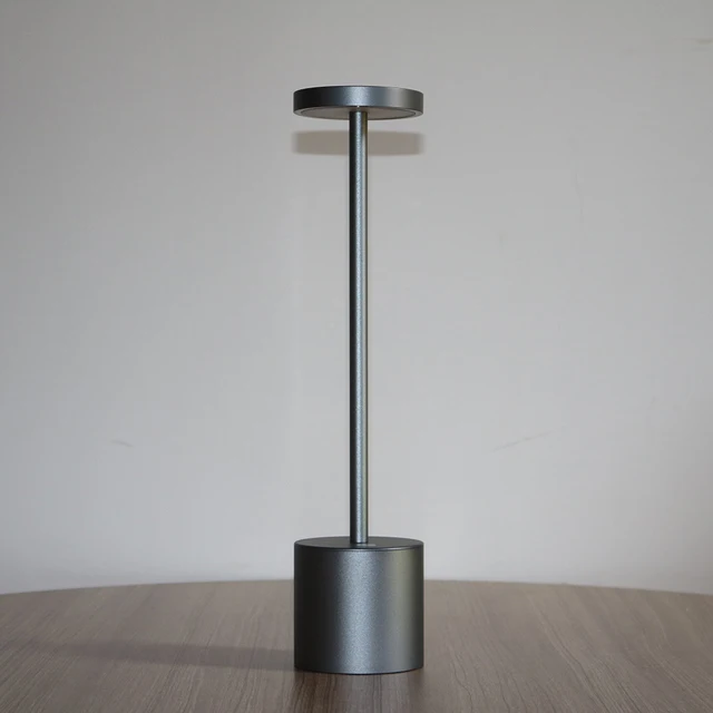 Hotel Restaurant Aluminum Rechargeable Cordless Table Lamp Led Cordless Restaurant Table Lamp
