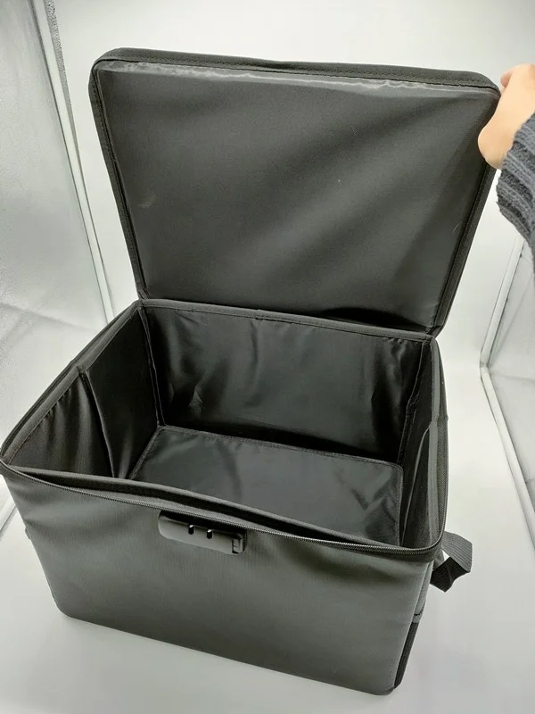Fireproof Document storage Bags Waterproof Home Office Travel Safe Bag with Lock