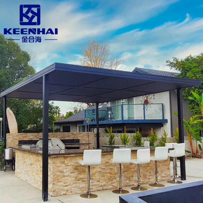 Pergola Motorized Louver Pergolas Aluminio 3x3 4x4 4x6 Aluminium Balcony Patio Cover Louvered Roof Bioclimatic Pergola