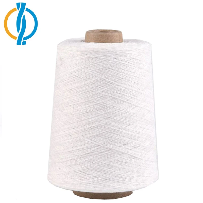 Ne 20/1 Regenerated Cotton Yarn open end white color for Socks