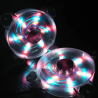 12cm pc rgb fan main machine fan colorful color emitting light fan for Desktop computer