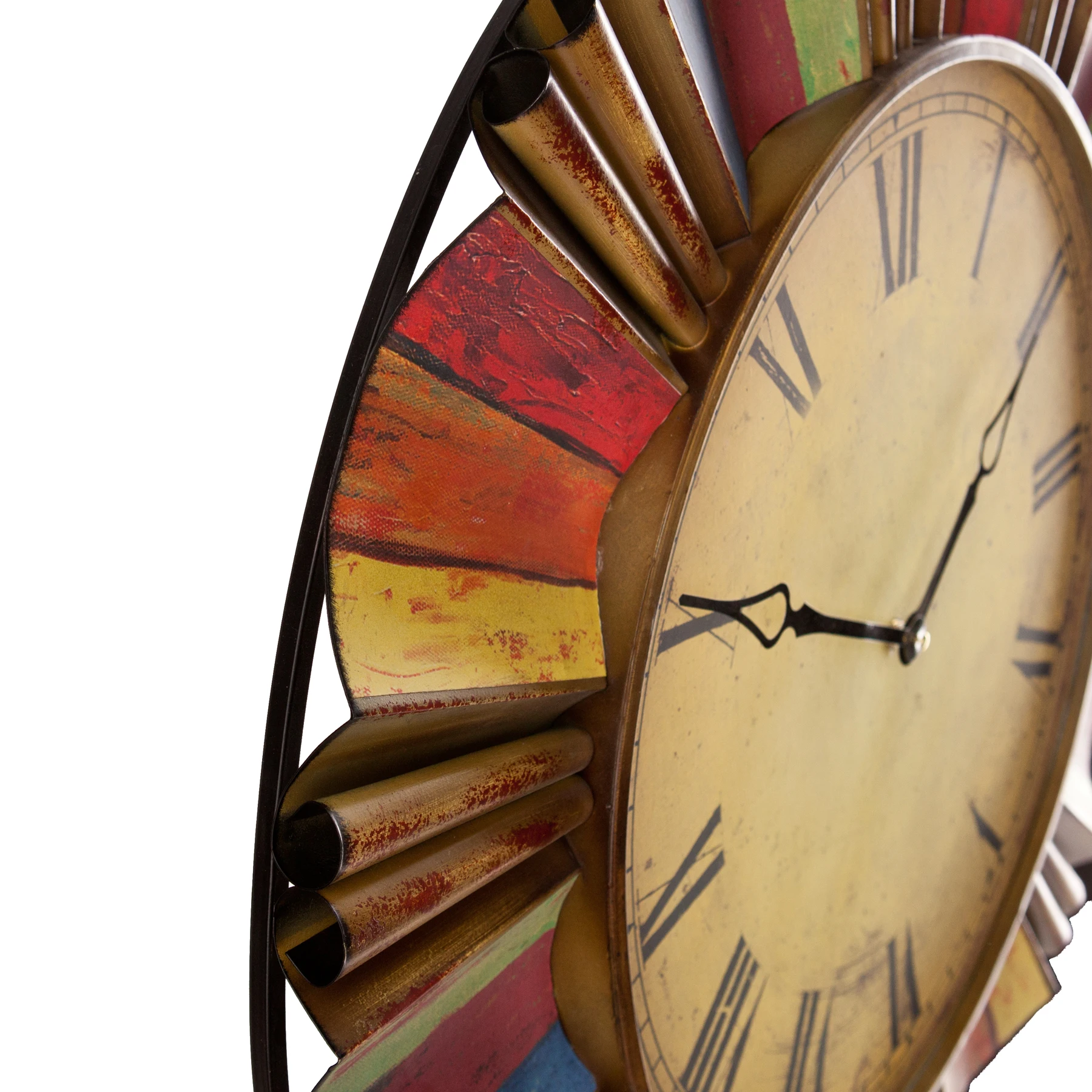 Новые популярные цветные настенные часы для гостиной