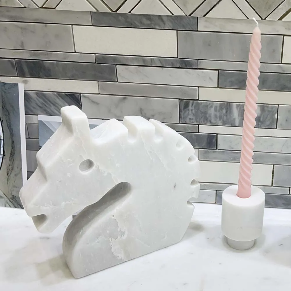 Natural Marble Horse  Art Sculpture Decoration Home Decor