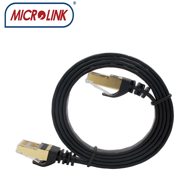 Rohs compliant halogen free  cat7 cat 8  cat 9 flat ethernet lan network cable with 100% fluke pass reach certificate