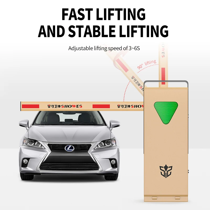 Shouweishen Dc 24 V Remote Toll Gate Barrier Intelligent Vehicle Access Control Barrier Gate