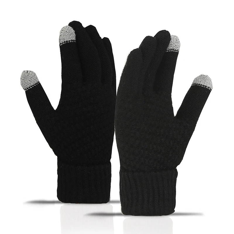 Winter Magic Gloves Touch Screen Women Men Warm Stretch Knitted Wool Mittens Unlined Acrylic Jacquard Touchscreen gloves
