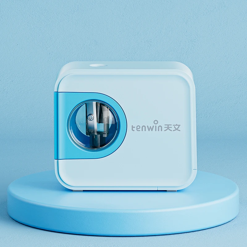 Tenwin 8316 Tungsten Steel Tool Holder Camera Shaped Electric Pencil Sharpener Battery Powered Plastic Sharpeners