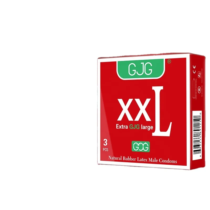 3pcs/box Xxl Large Size Latex Condoms Lubrication Sex Safer Penis Sleeve Adult Condoms Natural Men Polyure Long Lasting Condom