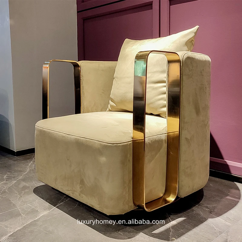 swivel chairs living room furniture Italian design leisure chair modern high quality single sofa