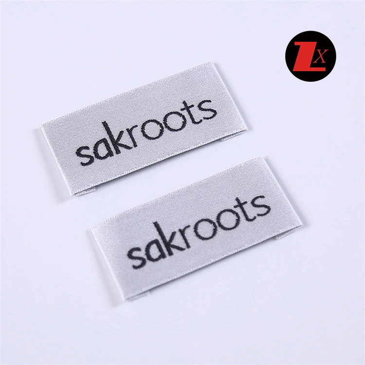 Woven garment label Supplier Custom Private Custom Brand Name Logo labels for clothing laser cut woven label