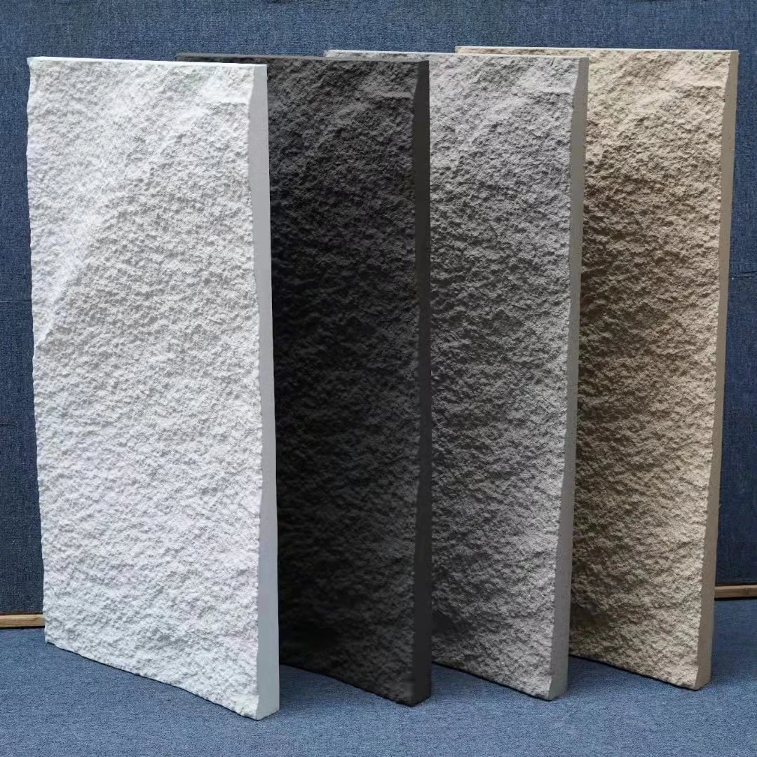 PU Polyurethane Artificial Stone Wall Slab 3D Faux Stone Wall Panel For House Decoration