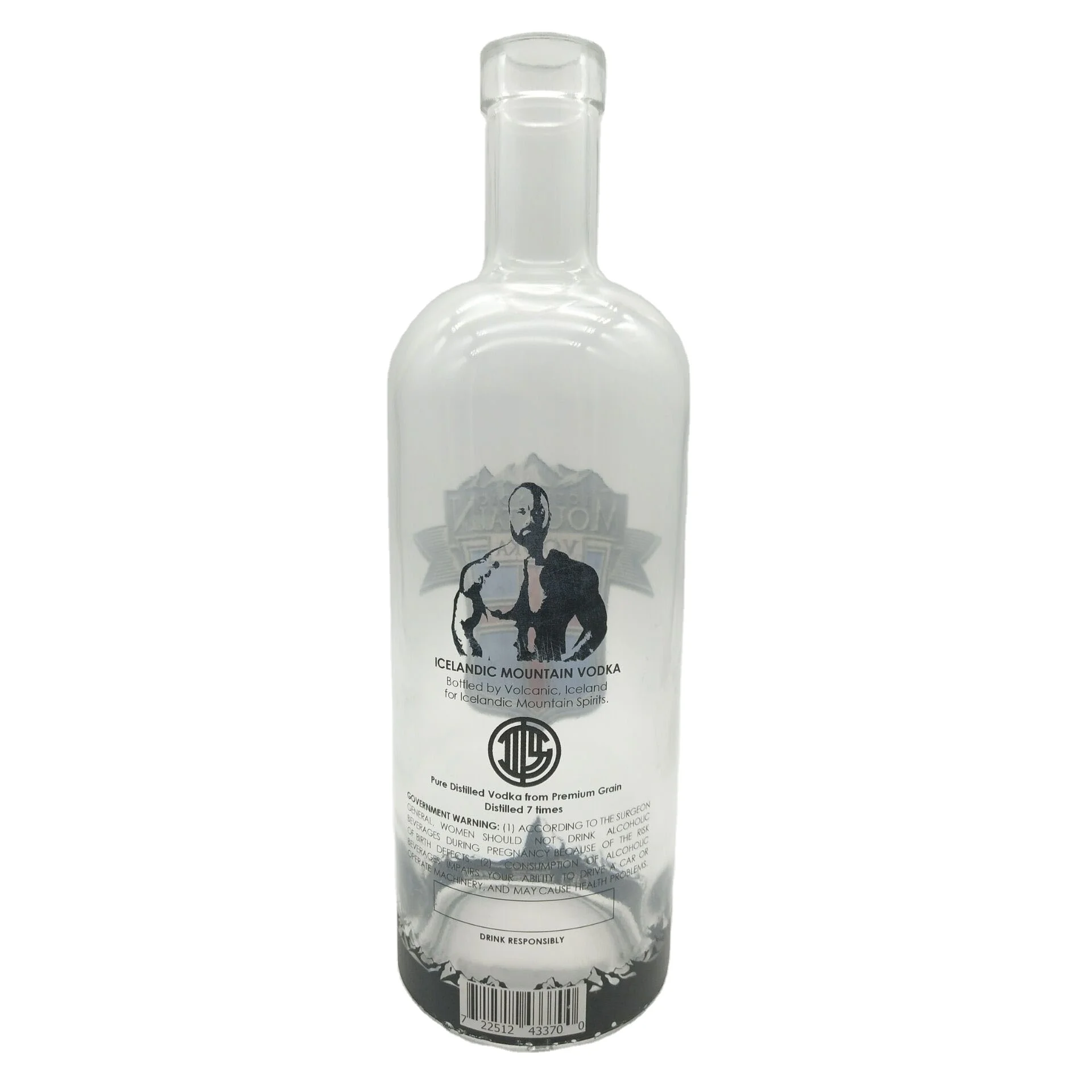 Manufacturer Heavy glass thick bottom based 1000ml 1 liter whiskey bottle wholesale  one liter liquor bottle with cork