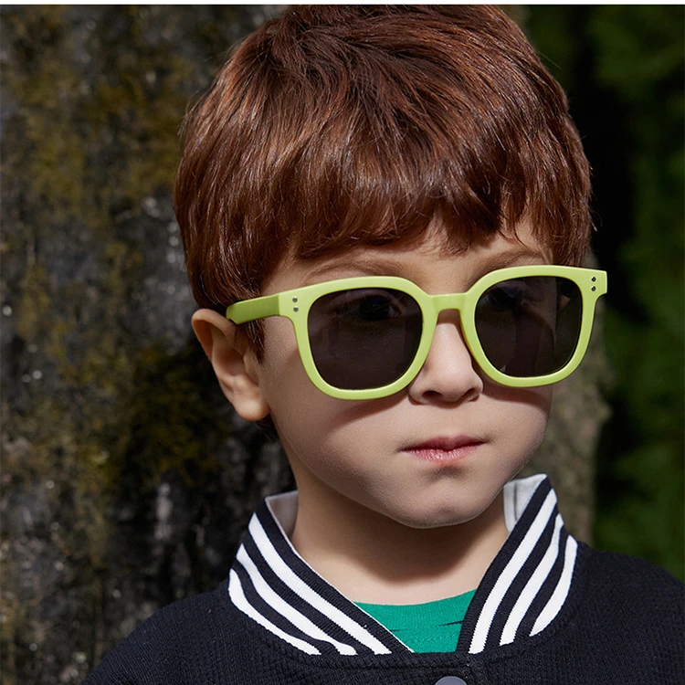 SPARLOO 3088 TPEE soft frame polarized plastic square uv400 promotional mix color kids sunglasses for boys