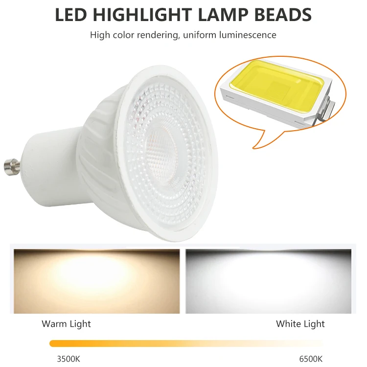 New Product Indoor Lighting High Penetration Anti-Glare Lampshade SMD 5w GU10 E16 Led Bulb Light Cup