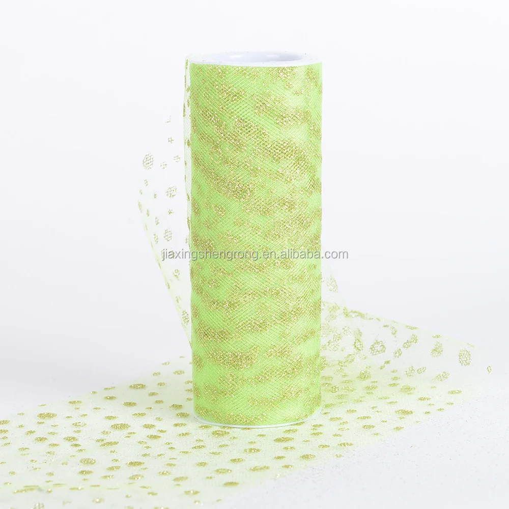 Wedding party scene setting props size sequin laser American mesh tulle roll