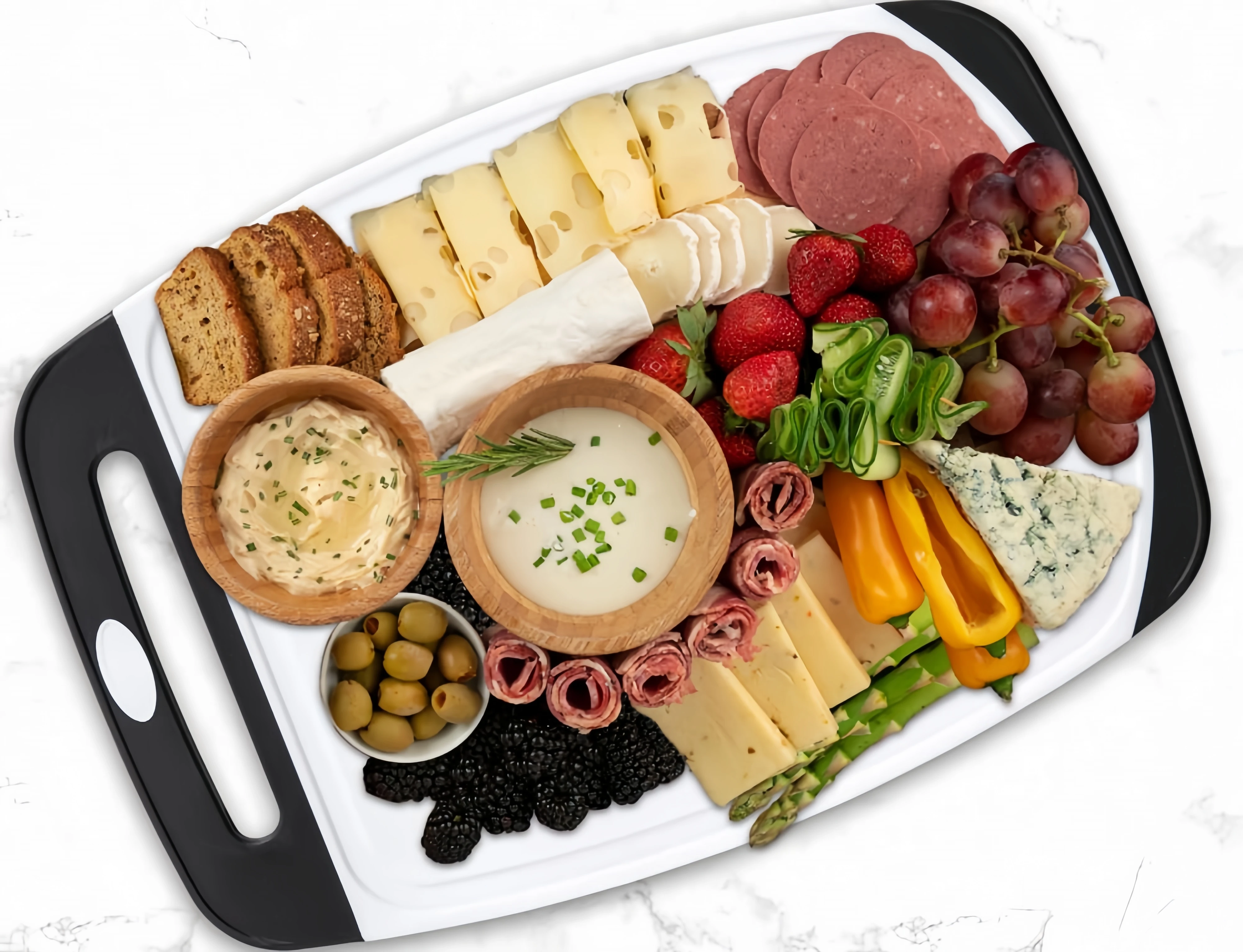 Double-Sided Kitchenware Thickened Anti Mold Kitchen Vegetable Fruit Chopping Block Plastic Cutting Board