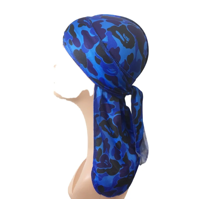 Wholesale Custom Logo Silk Polyester Shinning Soft Velvet Durag silk durag satin durags for men