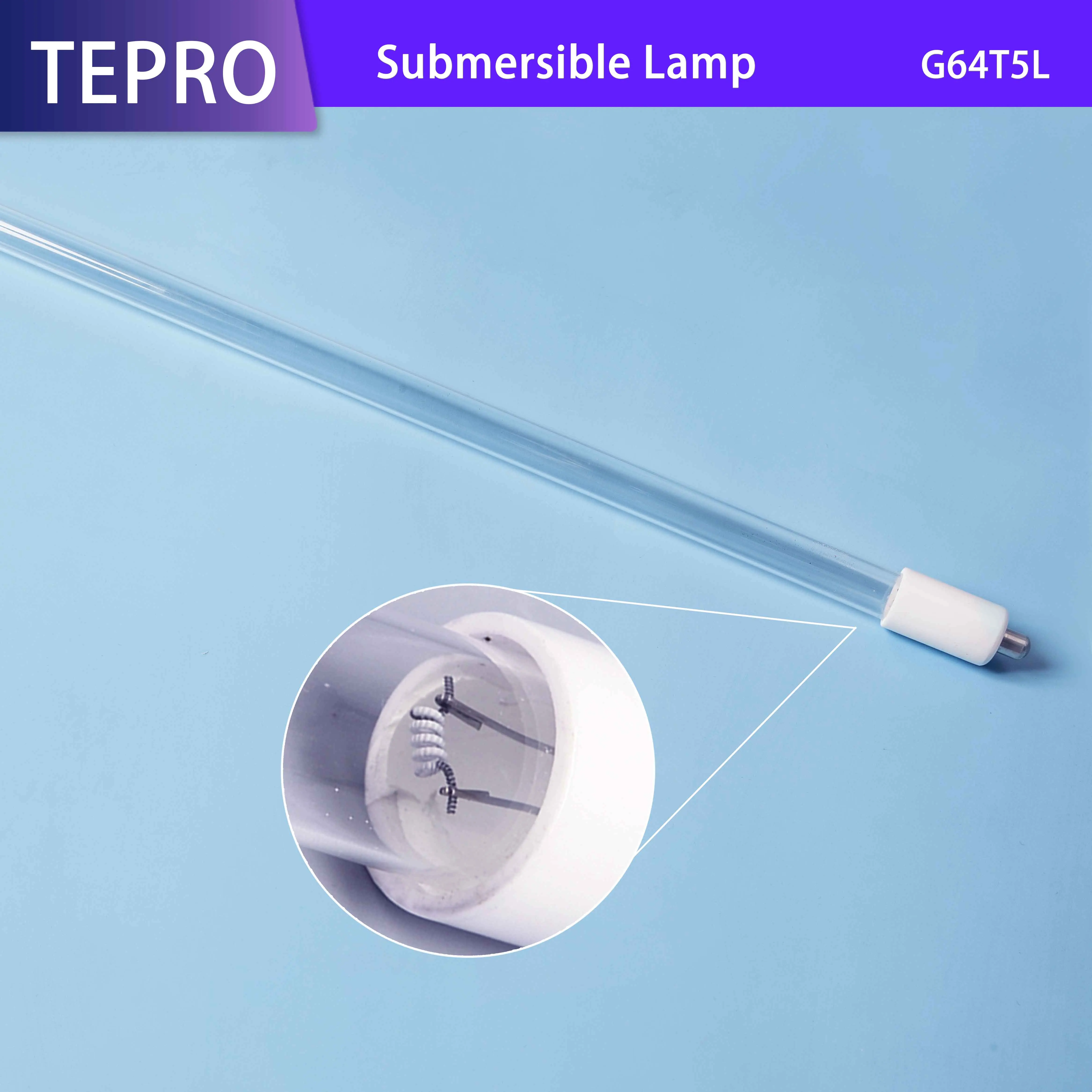 G64T5L 17w 40w 55w 75w 79w Quartz Glass Uvc Ultraviolet Sterilizing Light Double End Single Pin 254nm 185nm Uv Germicidal Lamp