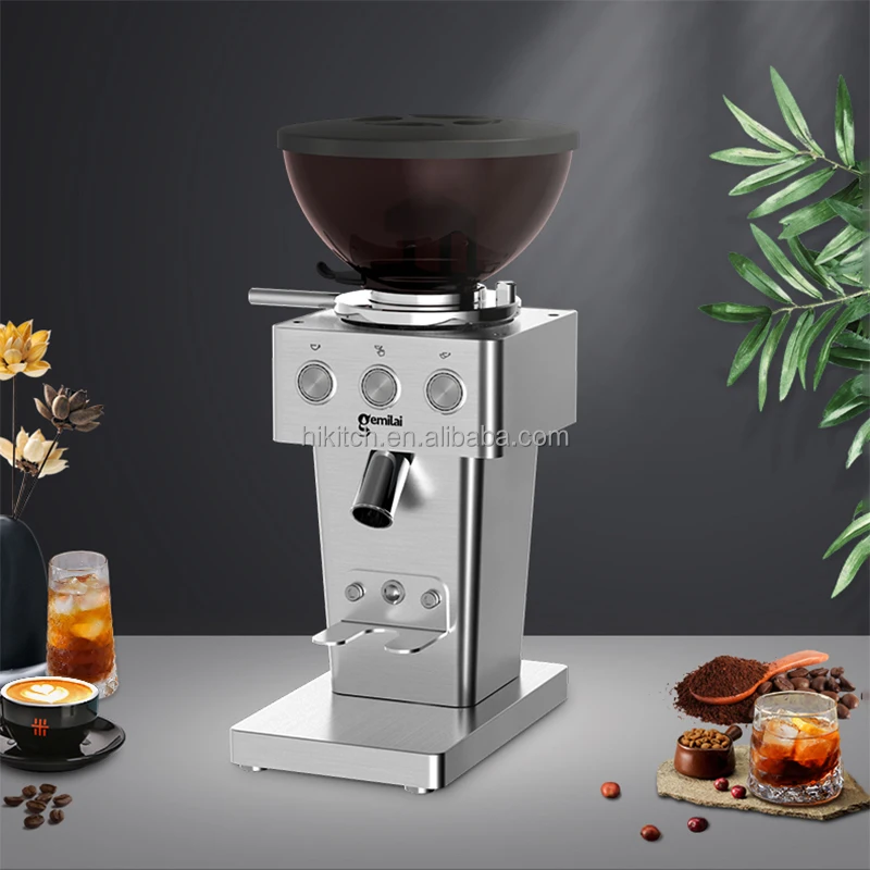 Hot sale CRM9015A coffee bean grinder realtime grinding for Italian coffee household commercial electric pulverizer quantitative