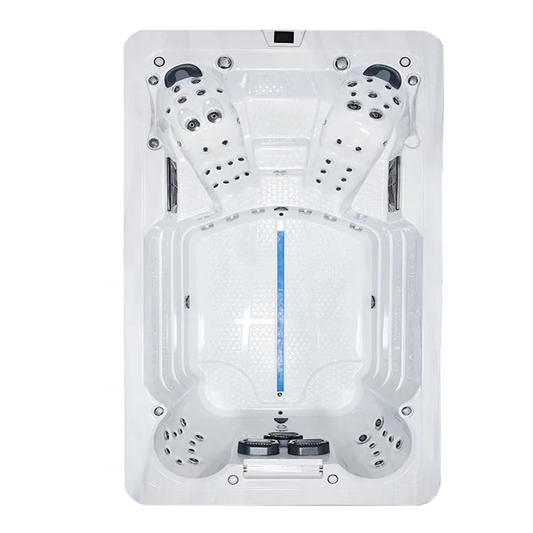 swim spa pool with cover, designed for outdoor endless jacuzzis pool swim spas