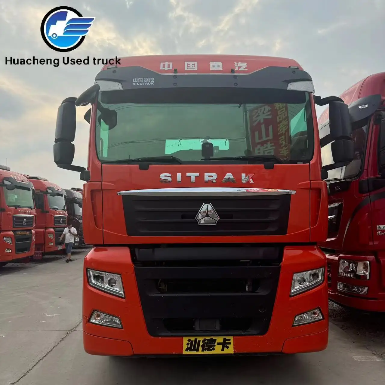 40 tons diesel Shandeka truck 6x4 tractor head used truck tractor