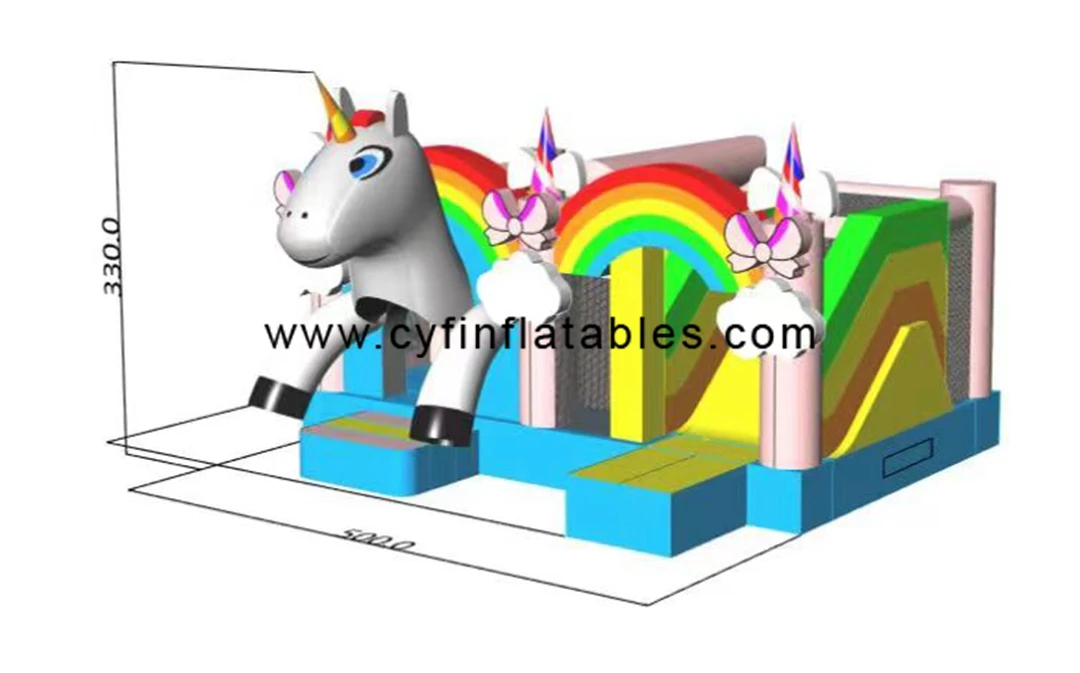 Commercial pvc fun bounce house bouncer slide inflatable castle for kids party jumping castle combo