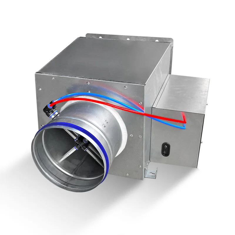 Factory Supply HVAC Vav Industrial Ventilation Terminal galvanized Steel Round Duct Rectangular