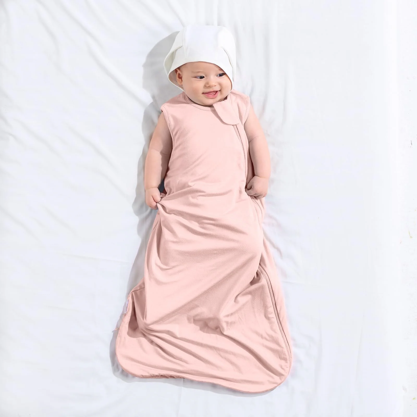 95% Organic Bamboo 5% Spandex Newborn Sleeping Bag Baby Night Wearable Blankets Wrap Baby Sleeping Sack