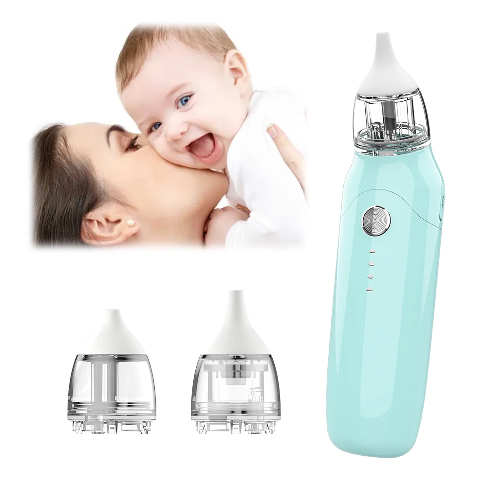 Newborn Nose Cleaning Care Electric Sucking Safety Silicone Nasal Aspirator