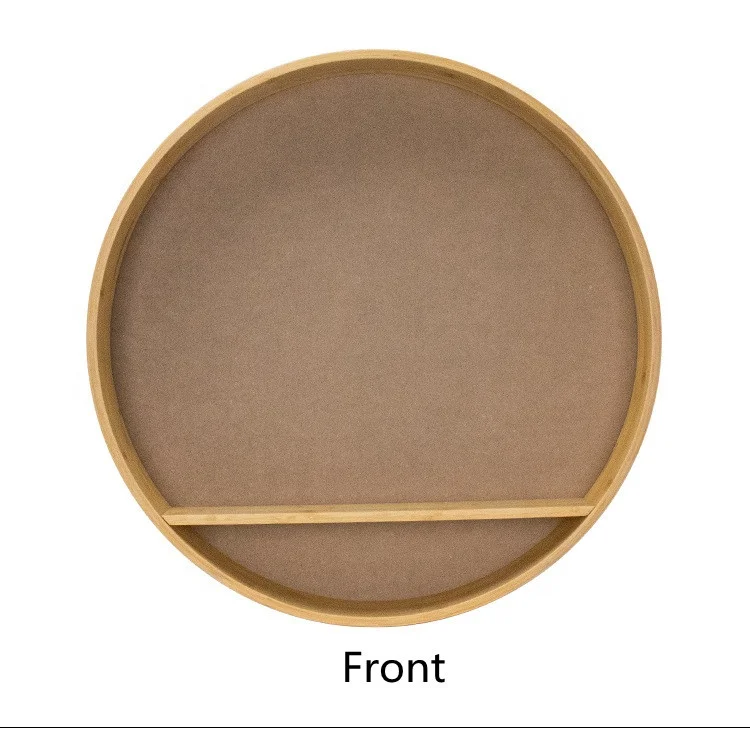 Wholesale Nordic Style Bamboo Frame Family Round Frame  Living Room Art Paintings Wall Decorative Photo Frame