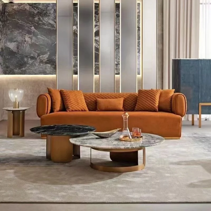 American Style Modern Design Sofa Set Green Color Fabric Sofa Set For Home Office