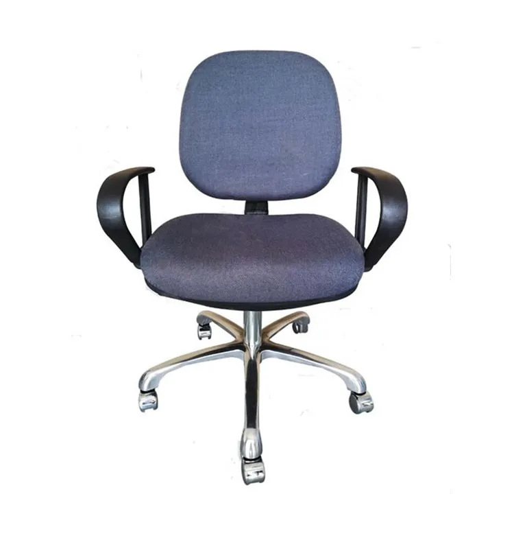 ALLESD Fabric Seat Conductive ESD Anti Static Ergonomic Chairs with Arms