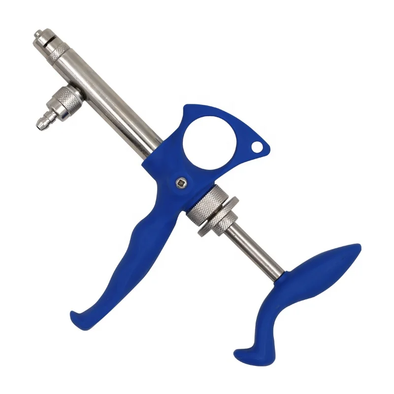 Высокая точность скота непрерывного 0,75 мл/1 мл/2 мл регулируемая животных вакцинации для инъекций ветеринарный птицы шприц